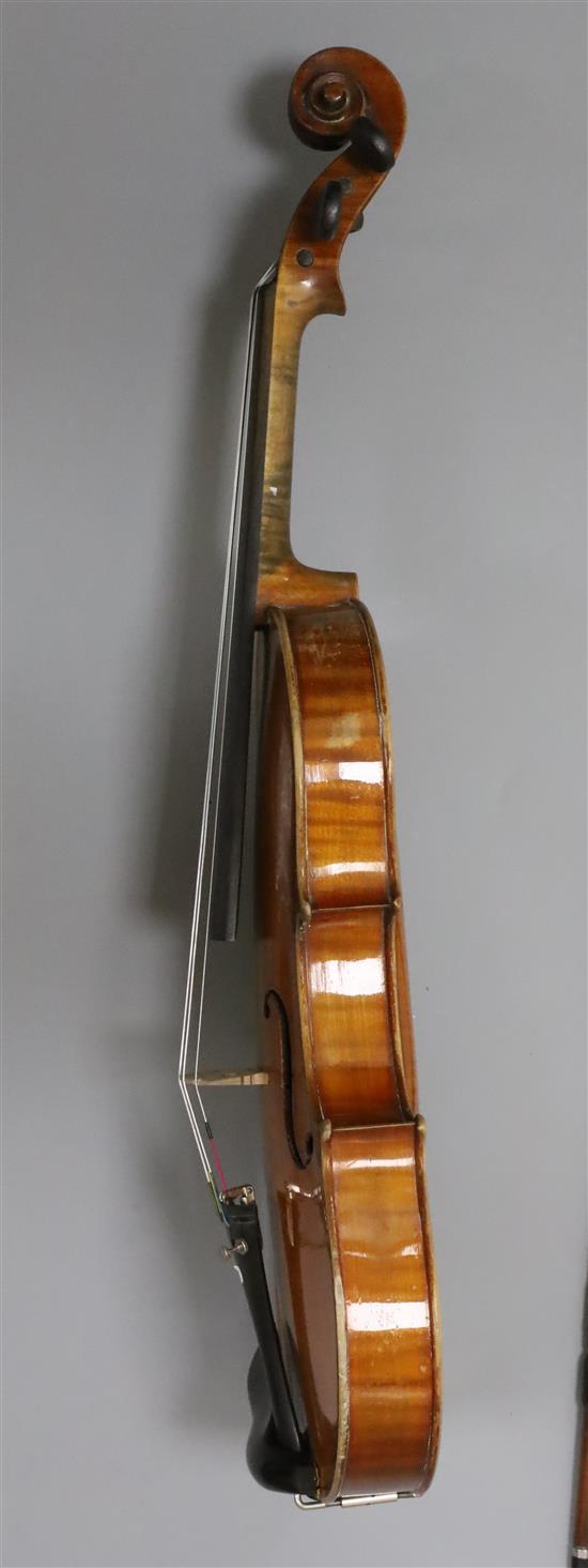 A French violin supplied by Antoine Curtil, Paris, c.1900-10,